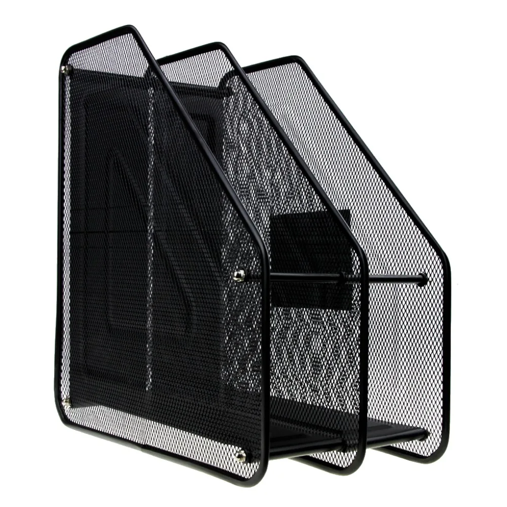 Металлическая сетка Desktop корзина резюме Папки и файлы держатели Отъемный