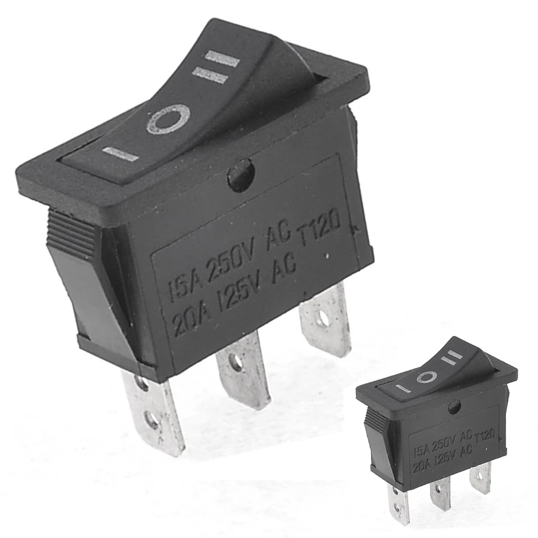 AC15A/250 V 20A/125V 3 Pin SPDT ON-OFF-ON 3 позиционный кнопочный переключатель