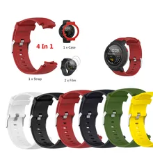 Прочные модные наручные часы для Huami Amazfit грани дышащая часы ремешок+ закаленное фильм+ ТПУ Корпус для часов дешевые часы# es