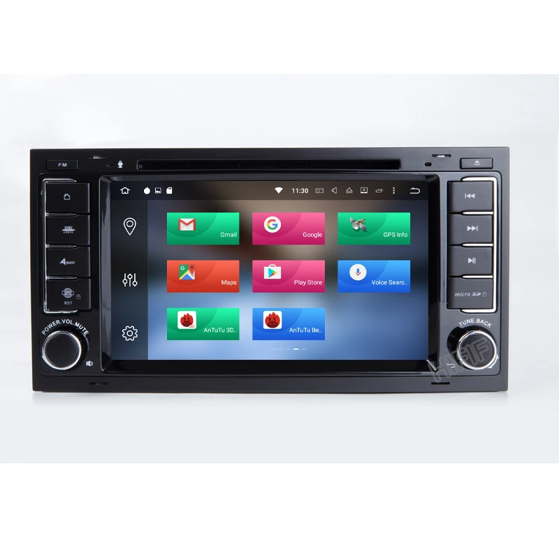 Best IPS Android 8.0 Two Din 7 Inch Car DVD Player For Touareg/T5 Volkswagen With Dual Channel Canbus 3G/4G Wifi GPS Navigation BT 3