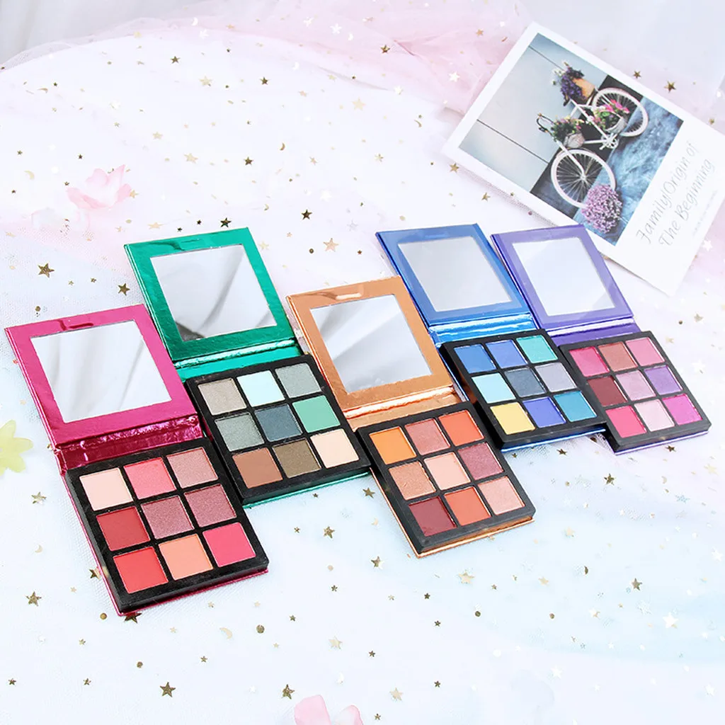 

9 Color Makeup Eyeshadow Pallete Makeup brushes Make up Palette Pigmented Eye Shadow Palette maquillage Cosmetic EyeshadowF4.15