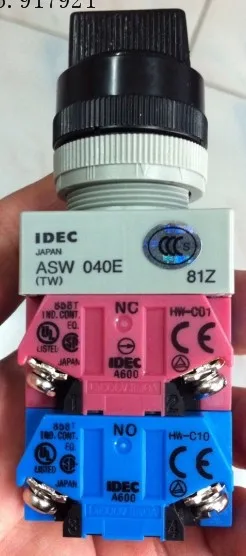 

[ZOB] IDEC Izumi switch ASW44S four series ASW44S-411 ASW040E ASW44S-411E --5PCS/LOT