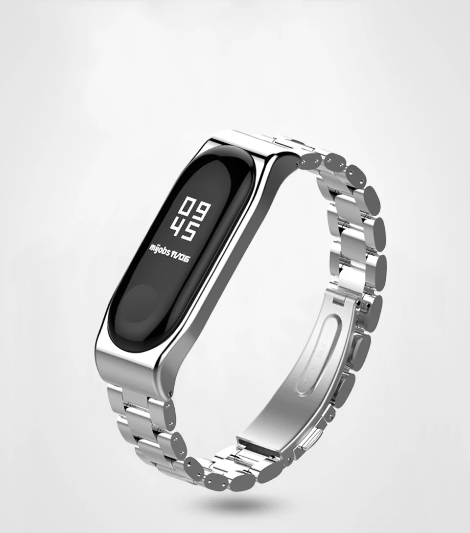 Браслет mi jobs mi Band 3, металлический браслет из нержавеющей стали для Xiaomi mi, браслет mi Band 3, умные часы mi 3, браслет mi band 3, браслет mi Band 3