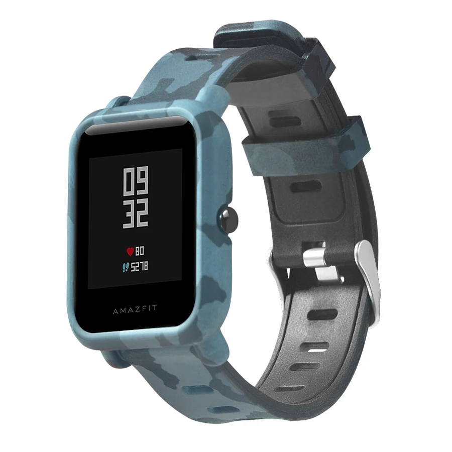 Ремешок Камуфляжный силиконовый для Xiaomi Huami Amazfit Bip Bit 20 мм|Смарт-аксессуары| |