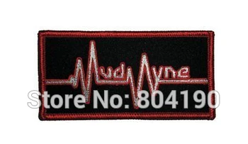 

MUDVAYNE Heartbeat Red Heavy Metal Band Music Iron On/Sew On Patch Hardcore Tshirt TRANSFER MOTIF APPLIQUE Rock Punk Badge