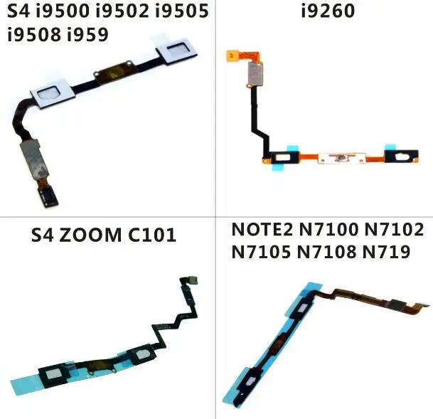 

New Home Button keypad Sensor Audio Jack Headphone Flex Cable For Samsung Galaxy S4 i9500 i9260 ZOOM C101 Note2 N7100