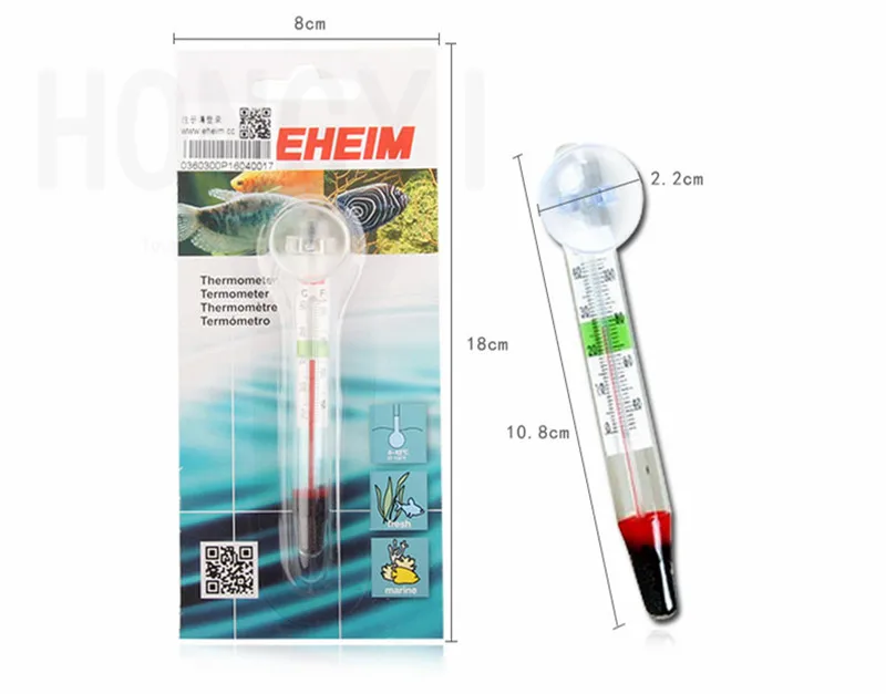 EHEIM 1 шт. стеклянный термометр для аквариума, предназначенный для точного измерения, электронный цифровой дисплей