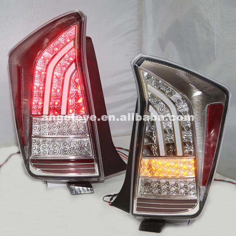 For TOYOTA Prius LED Taillight Prius Back Lamp 2009-UP Chrome Housing Clear Cover JY