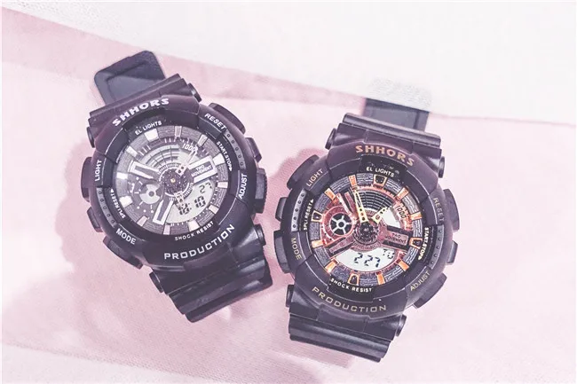 Новые многофункциональные электронные спортивные часы женские водонепроницаемые силиконовые студенческие наручные часы с большим циферблатом подарок Montre Femme