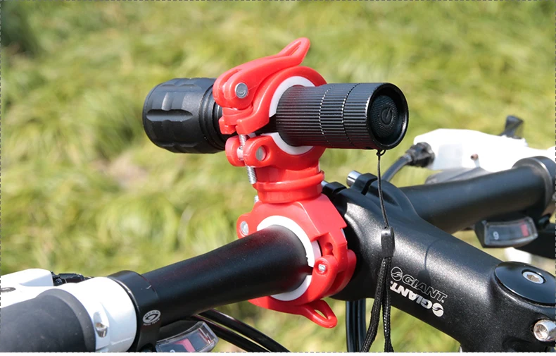 Best Deemount Bicycle Light Bracket Bike Lamp Holder LED Torch Headlight Pump Stand Quick Release Mount 360 Degree Rotatable HLD-211 17