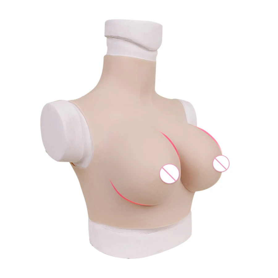 SHANGGHXINsilicone большая поддельная грудь формы B чашки реалистичные crossdressing накладные