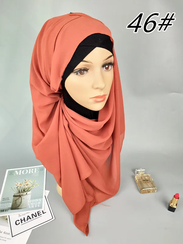 H8 5 шт. высокое качество простой пузырь шифон хиджаб шарф шали повязки популярные хиджаб летние мусульманские шарфы 10 шт./партия