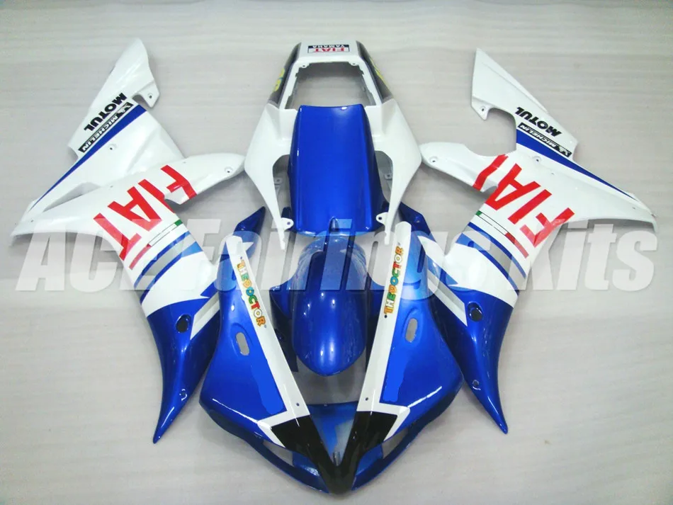 

New Fairings Kits Fit For Yamaha YZF 1000 R1 02 03 YZF-R1 2002 2003 ABS Plastic Motorcycle Fairing set Cowling cool white blue