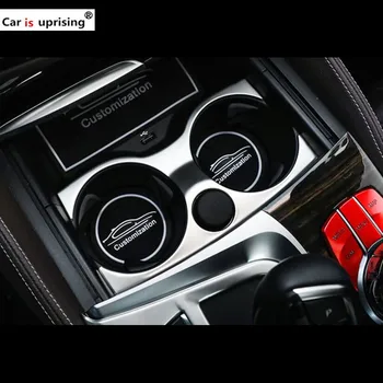 

Car styling For BMW 6 Series GT car Refit accessory indoor Front row Water cup Seat frame 3D Sticker For 630i 640i Accessories