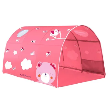 

Tents Bed Canopy Dream Kids Play Tents Playhouse Privacy Space Twin Sleeping Indoor Grow in The Dark Stars Boys Girls Hot Sale