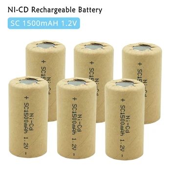 

NiCd NI-CD SC 1.2v Rechargeable Batteries 1500mah Power Tool Battery Cells Discharge Rate 10C- 15C