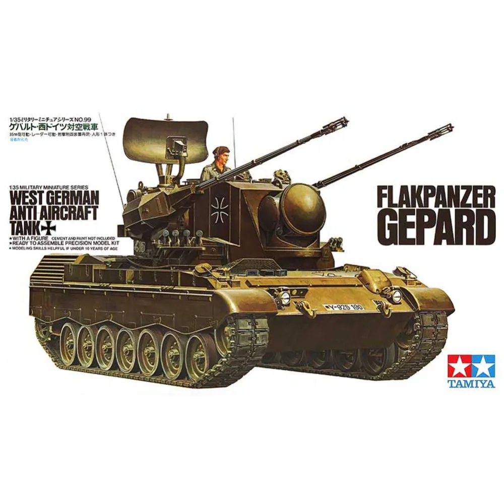 Tamiya 35099 1/35 Западный немецкий танк против Крафта Flakpanzer Gepard Военная сборка AFV модель