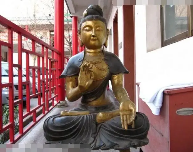 

S03385 Huge Chinese Bronze Gild Bodhisattva Kwan-Yin Guan Yin Budhisattva Buddha Statue (B0328)