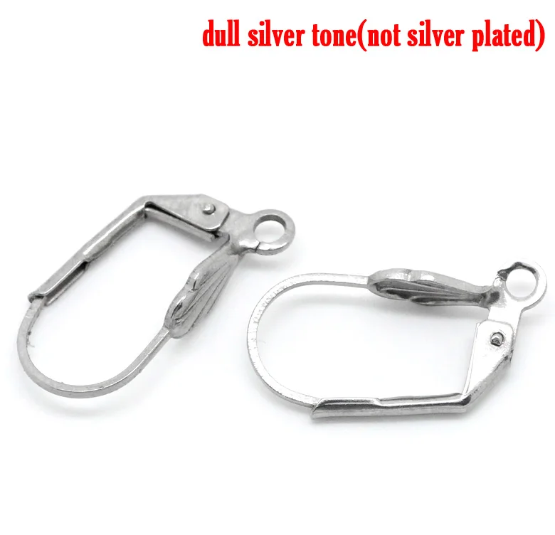 

DoreenBeads Stainless Steel Earring Components Clips Earring Findings Silver Tone 19mm( 6/8") x 10mm( 3/8"), 2 Pieces 2017 new