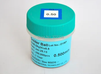 

Free shipping! 0.5mm PMTC free solder ball BGA-sik tin tables 250K / Bottle