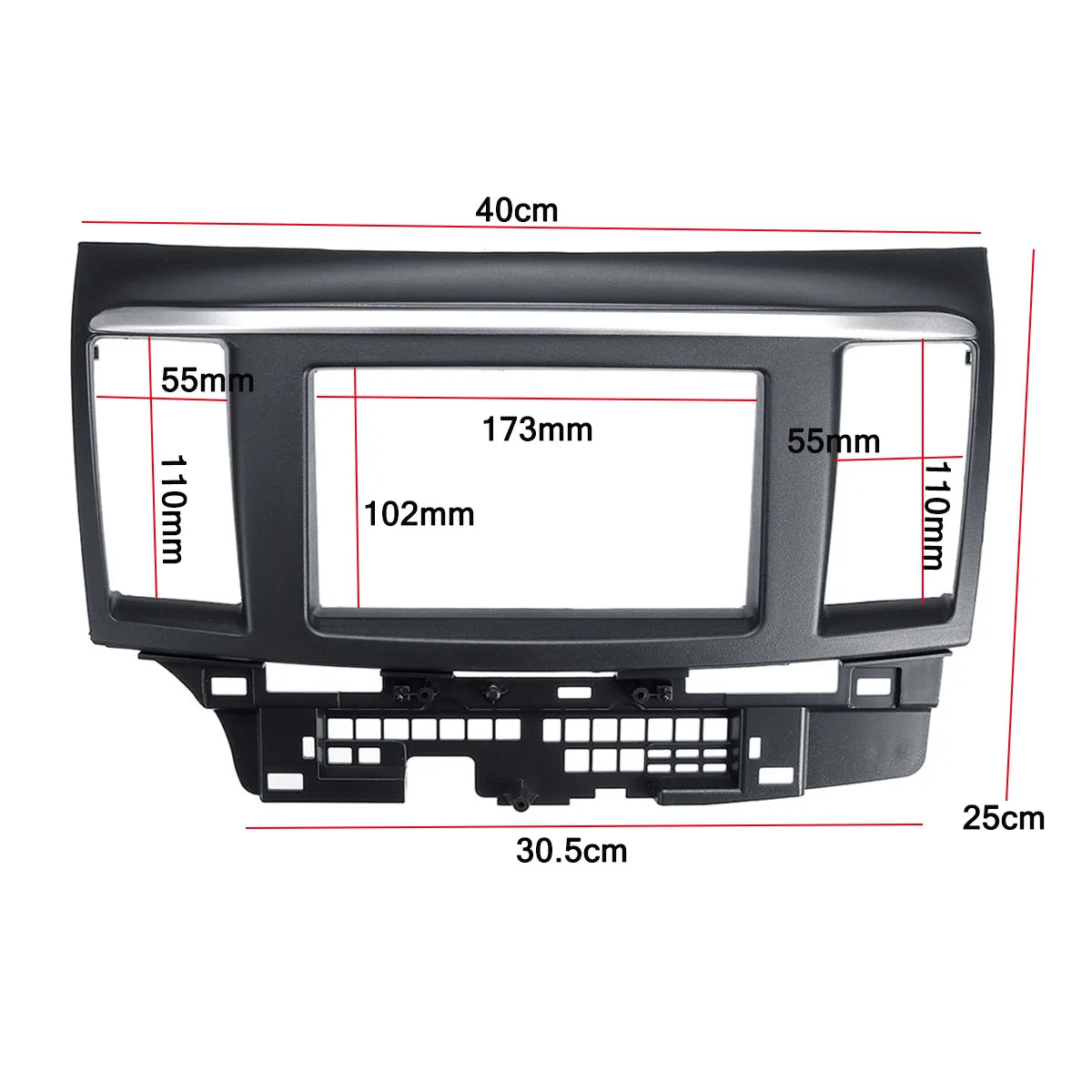 2 Din Автомобильная фасция стерео аудио Радио DVD CD gps пластина панель тире Монтажная Рамка Замена фасции для Mitsubishi Lancer Fortis