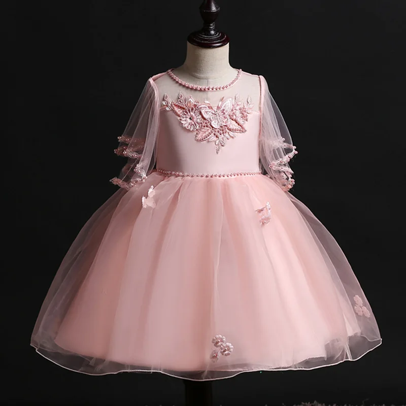 

Flower Girls Wedding Dress 2019 Summer Toddler Girls Princess Dress Kids Dresses For Girls Party Dress Children Clothing Vestido