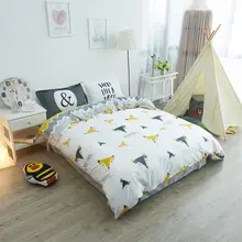Cute character bedding set adult teen kid,cotton full queen lovely cartoon fox home textiles bed sheet pillow case quilt cover