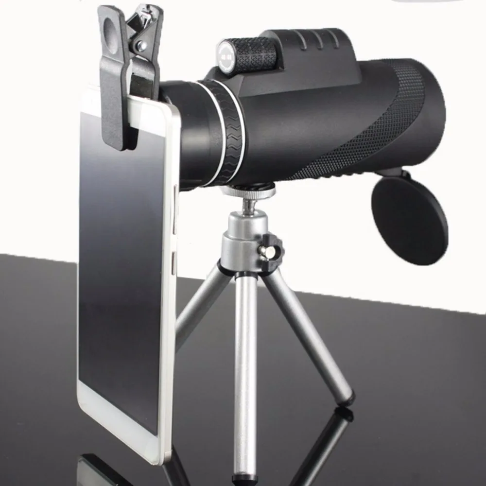 

Portable Day Night Vision Dual Focus Phone Photo Clip Monocular Camping Hiking Outdoor Telescope Bracket