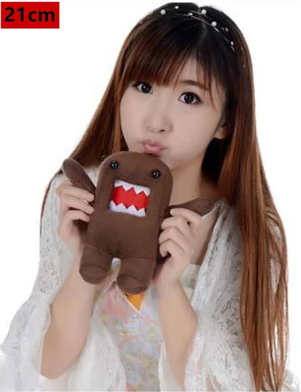 DomoKun забавная кукла Domo-kun, новинка, креативный подарок, кавайная плюшевая игрушка для малышей - Цвет: 21cm