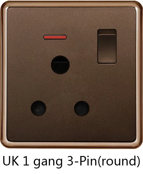 UK 1 gang 3-Pin(round)