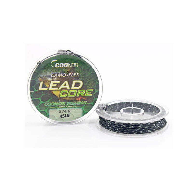 High Strength 45lb 5m Leadcore Braided Camouflage Carp Fishing Line