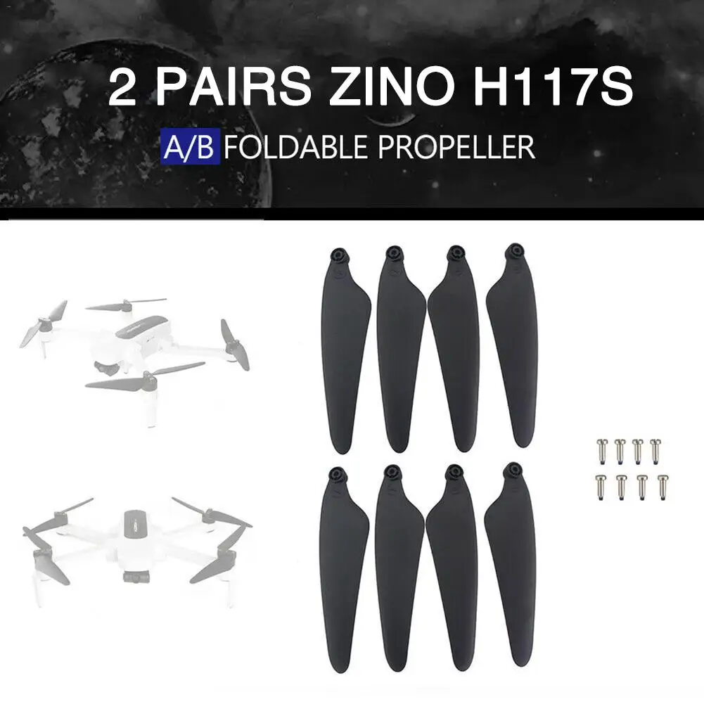 

Hubsan H117S Zino Drone Quadcopter Foldable A/B Propeller Props Blades Set