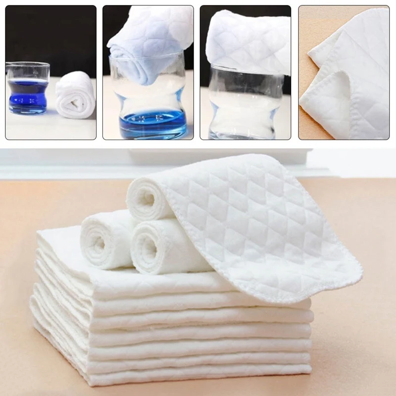 

New Soft And Breathable Baby Modern Cloth Diaper Nappy Liners Inserts Reusable And Easy Use, 3 Layers Cheapest Diaper