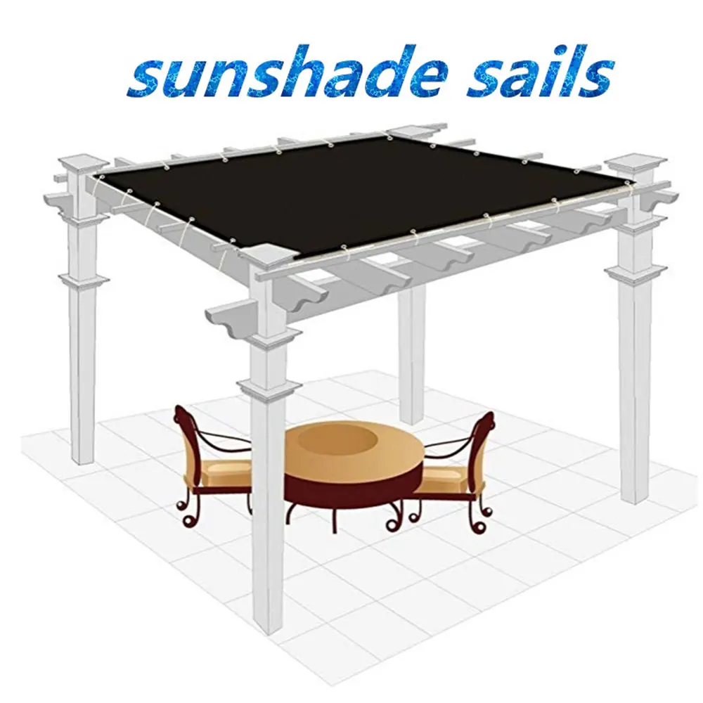 التخييم خيمة مظلة الشمس ستار التظليل الرطوبة خيمة واقية القماش المأوى المظلة PE الأسود العملي دائم المحمولة للماء