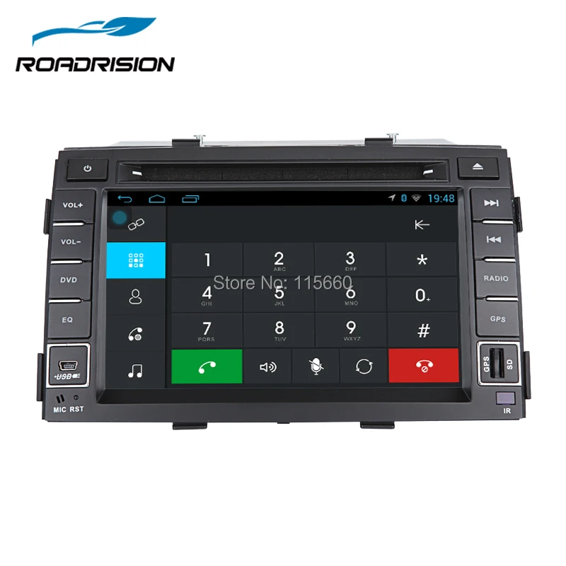 RoadRision 2Din автомобильный dvd плеер Android 6 0 для KIA Sorento 2009 2012 комплект с gps навигатором