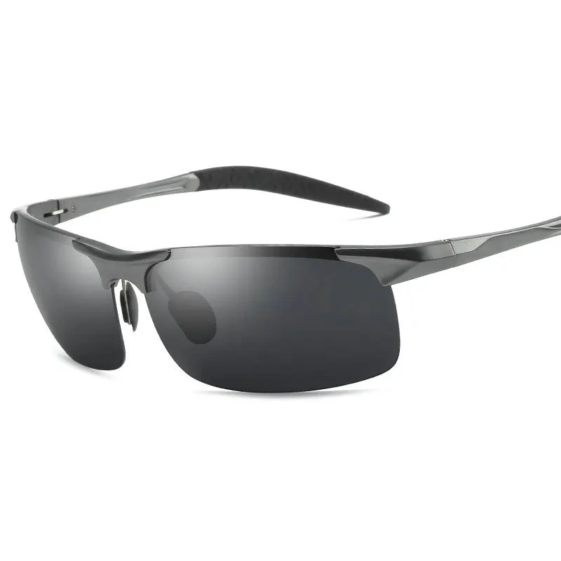Алюминиево-магниевые Сделанные на заказ близорукость минус рецептурные поляризованные линзы спортивные поляризованные солнцезащитные очки черные анти-очки для защиты от ветра FML