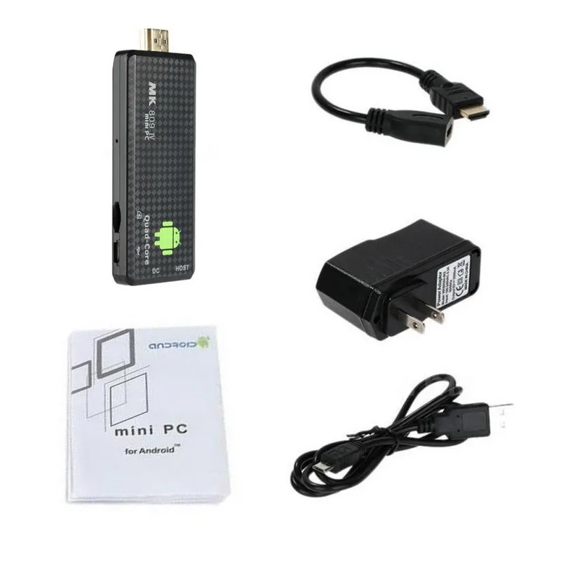 Высокое разрешение 8 г MK809IV для Android 5,1 Smart ТВ ключа поле Stick Mini PC 1080 P Full-HD 3D медиаплеер 4 ядра