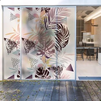 

Frosted glass static sticker window film Polyethylene Opaque protection of privacy window stickers Home Decor