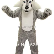 Карнавальный костюм для косплея на Хэллоуин, большой серый маскарадный костюм волка, костюм для взрослых, вечерние плюшевые костюмы с рисунком,, SW891