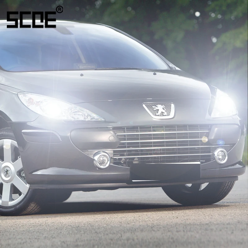 Для Peugeot 307 407/407SW SCOE 2 шт. супер галогенная лампа ближнего света Стайлинг