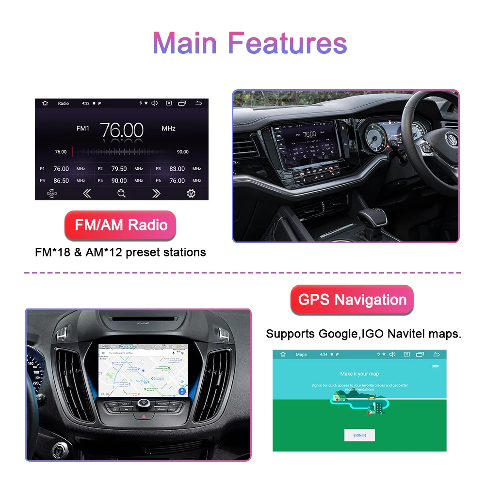 AUTOTOP 2 Din Android 9,0 универсальный автомобильный Радио dvd-плеер для Toyota Nissan Honda hyundai мультимедийная поддержка 4G LTE SIM сеть