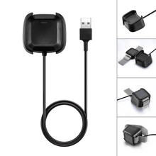 New Charging Base Desktop Charger ForFitbit Versa Watch Charging Cradle Dock USB Data Charging Cable micro usb charging dock charger data cradle