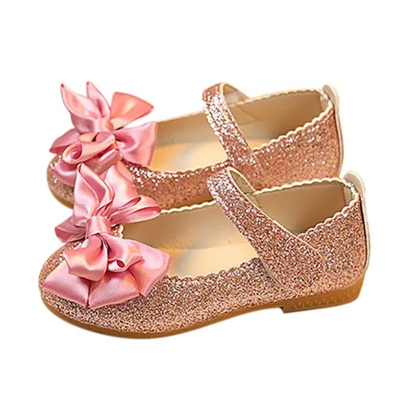 

Baby Girl Princess Shoes 2019 Fashion Ballet Flats Children's Shoes Lovely Bling-bling Princess Shoe For Girls Kids Shoes