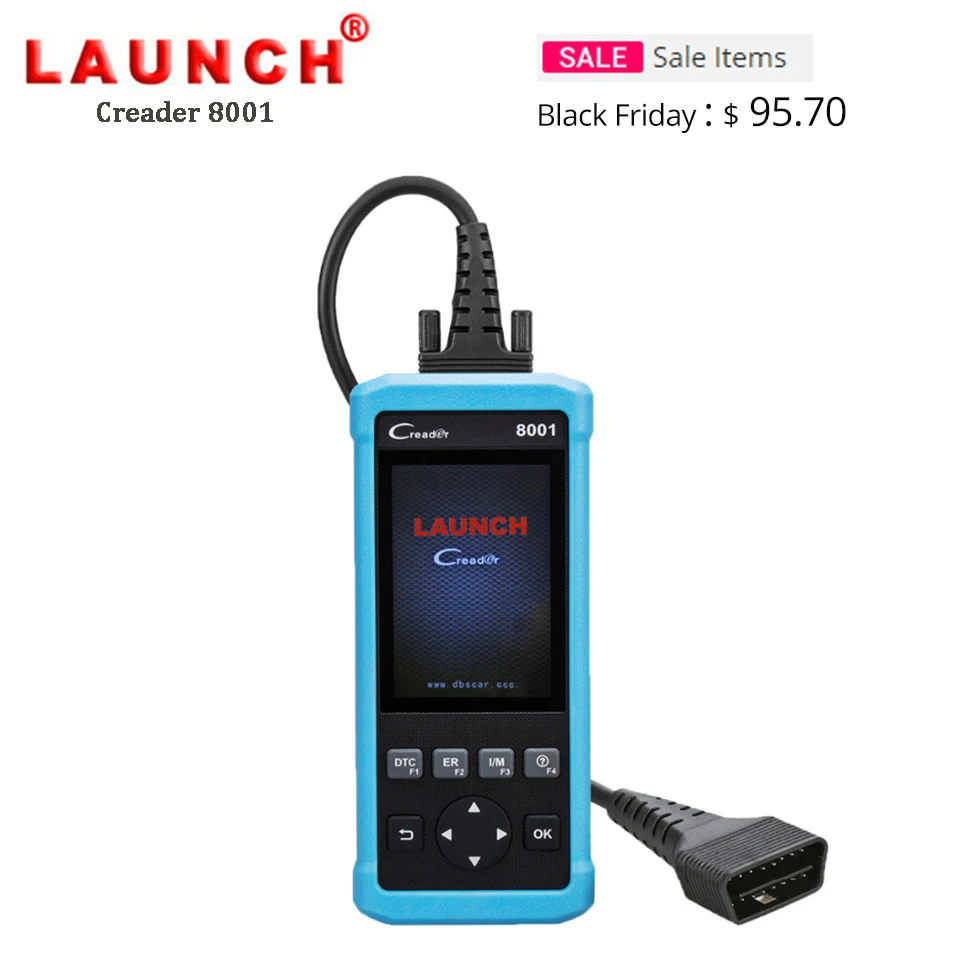 

New Launch DIY Code Reader CReader 8001 Full OBD2 Scanner/Scan Tool with Oil,EPB Reset Service CR8001 support ABS & SRS