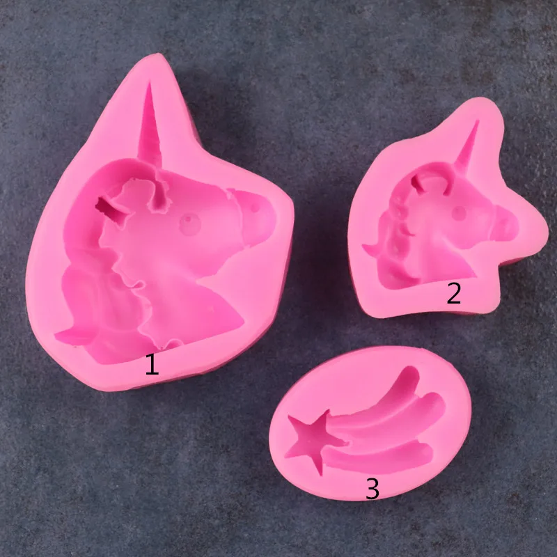 Unicorn Meteor Tail Cake Decoration Silicon Mold Chocolate DIY Liquid Turn Sugar Aromatic Fumigata Plaster A1679 | Дом и сад