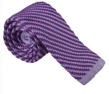 New Arrive Men's Knitting polyester woven ties Classic Neckties Fashion Plaid Mans Tie for wedding - Цвет: LD1706