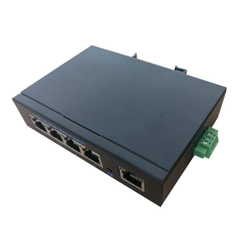 

Industrial 100 M5 Port Switch 12V24V36V 5 Port Switch DIN Rail Type 5 Port Switch