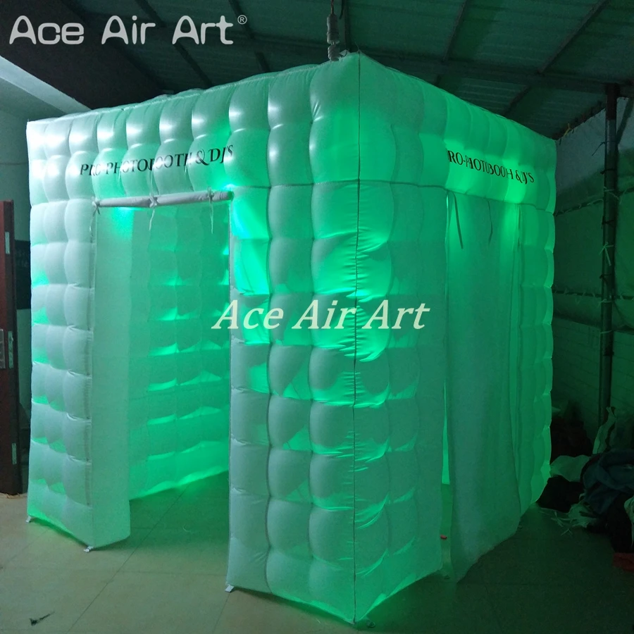 

2018 deft design inflatable newly photo booth studio,photo shell case,event cube kiosk, DJ booth for Spain on discount