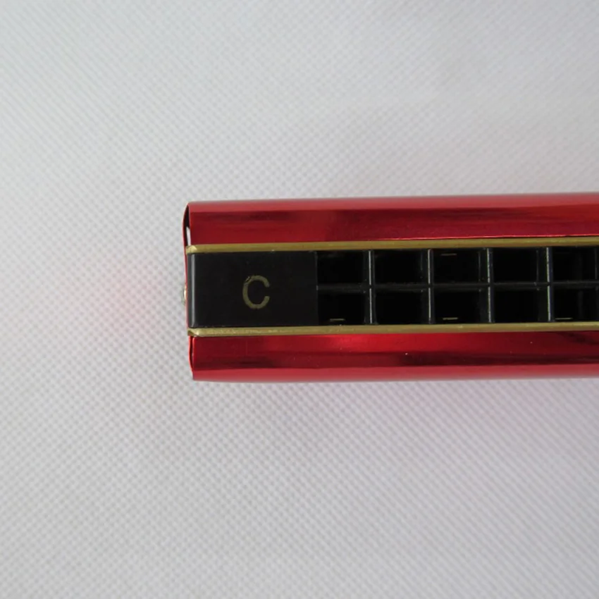 Разноцветные двухсторонние губные гармошки с двумя отверстиями BEE 16 Bores Tremolo