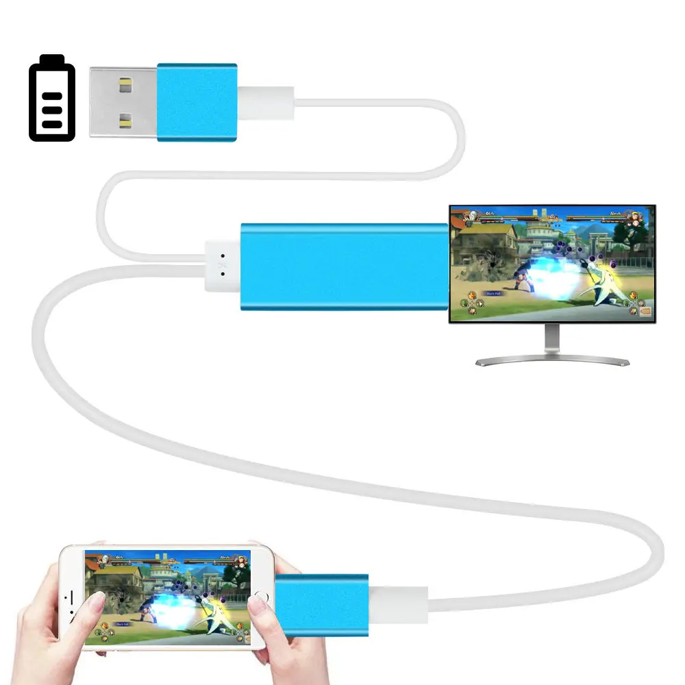 Новинка года 2 м HDMI кабель для iPhone 5 5S 6 6S 7 7 s и Wi-Fi Ipad HDMI конвертер адаптер для iPhone к HDTV, MHL для HDMI кабель